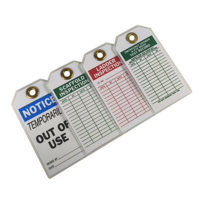 Durable Tag Product Waterproof Plastic Safety Tag With Custom Design