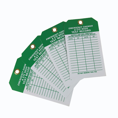 Custom Design Logo Plastic Tag PVC Rectangle Waterproof Warning Sign Lockout Tag