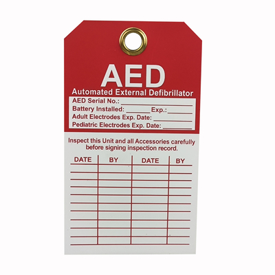 Custom Design Logo Plastic Tag PVC Rectangle Waterproof Warning Sign Lockout Tag