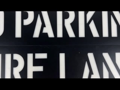 Plastic de Brievenstencil van verkeerspvc voor Openbare ruimtezwarte