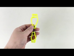 Plastic handschoenenclamps in zak