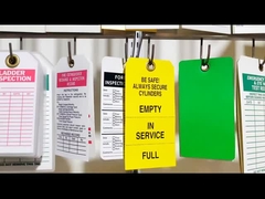 Gepersonaliseerd logo Plastic Safety Tag voor duurzame en langdurige duurzaamheid