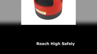 Rode kruk met 15 treden, capaciteit van 300 pond