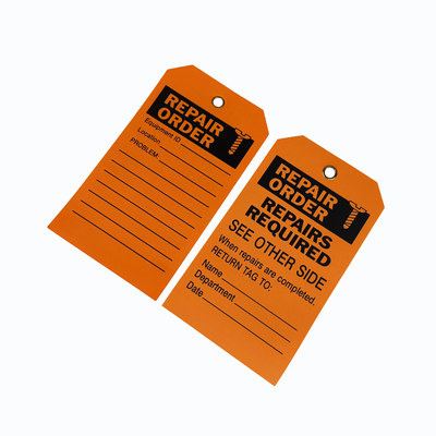 Custom Design Logo Plastic Tag PVC Rectangle Waterproof Warning Sign Lockout Tag