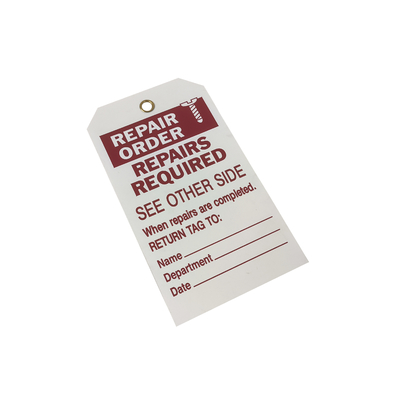 Custom Heavy Duty Plastic Safety Tags voor Lockout Tagout