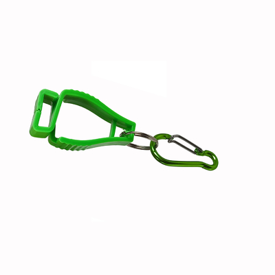 Op maat gemaakt POM Plastic Aluminium Alloy Veiligheidswerkhandschoenen Anti Lost Non Slip Hook Fixing Holder Clips