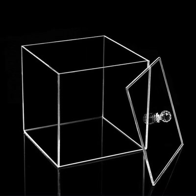 Aangepaste vitrine met magnetisch deksel acryl booster box met sluiting protector case