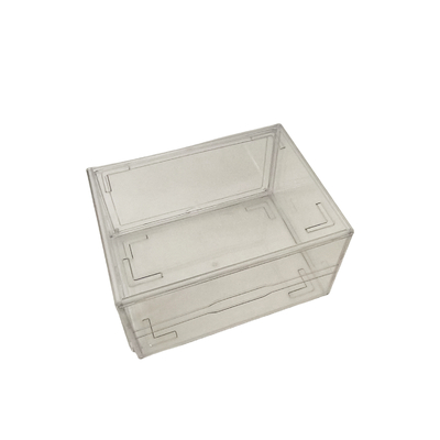 Custom Logo Duidelijk Acryl Magnetisch Schoenendoos Opvouwbaar Transparante Drop Front Stackable Sneaker Organisator