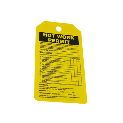 Hot Sale OEM Custom Made Safety Plastic Warning Signs Label Veiligheid PVC Lockout Tags
