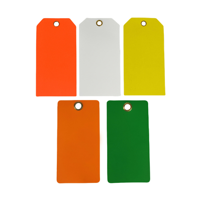 Blank PVC-tag vinyl waterdicht gedrukt logo plastic tag voor cadeaubaggage