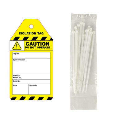 Ventiel Geïsoleerde Tag Polyester Weerbestendig Scheurvast Plastic Tag