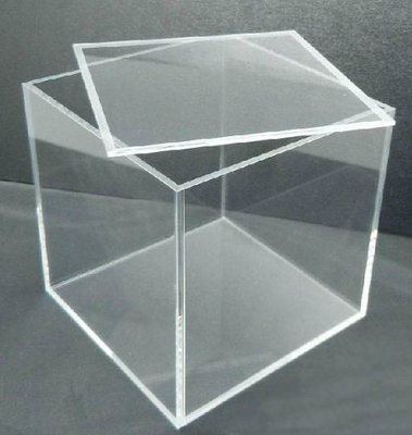 Aangepaste acryl displaybox met logo-drukwerk - dikte 2 mm / 3 mm / 5 mm