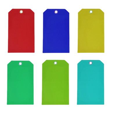 Aangepaste Blanco Kleur Hangtags Waterdichte Tags