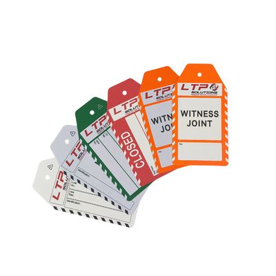 Polypropyleen tag PVC-tandvast dubbelzijdig afdrukken Plastic tag voor waarschuwing