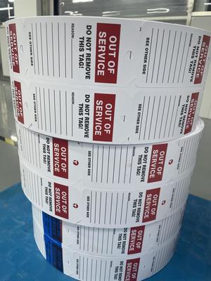 Custom Printing Logo Out of Service Tag PVC Waterproof Durable Plastic Tag