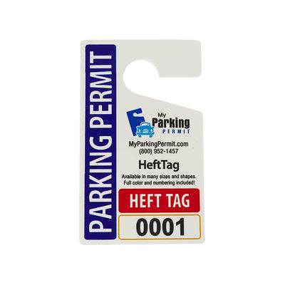 Customized Waterproof Plastic Heft Tag with Standard Size 150*70mm and Thickness 0.35mm for Industrial Safety