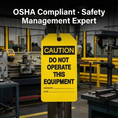 Custom  Hang Tag for Quality Control in Warehouse, Shop Floor, Machinery, Equipment or Office