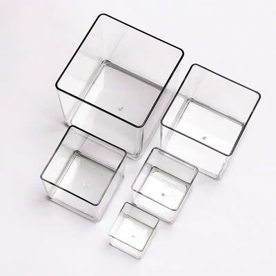 Aanpassen transparante acryl opslagdoos kan worden gebruikt voor het weergeven van de plant