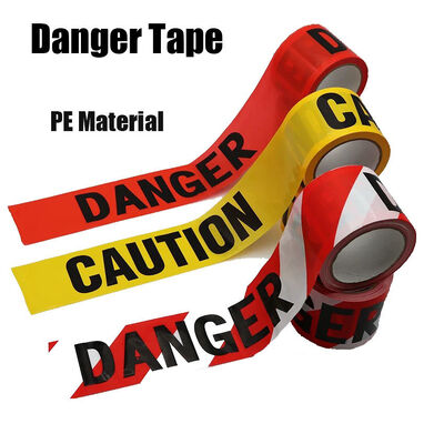Persoonlijk gedrukt logo Danger Tape PE-rol Niet-aansluitende barricade tape