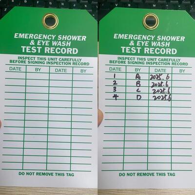 Gepersonaliseerd logo waterdicht High Visibility Plastic Safety Tag voor Lockout Tagout Safety Identification