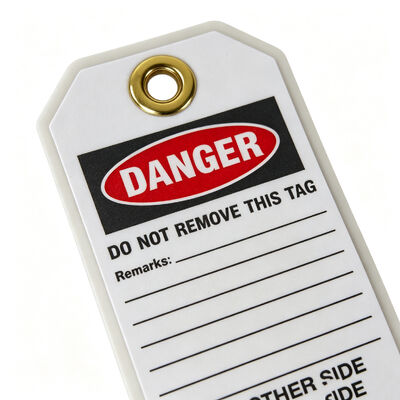 Scheurbestendige gelamineerde inspectietags - Loto Tags Lockout Tagout Gevaarstag voor zware omgevingen