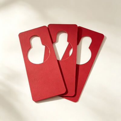 Irregularly Shaped Hang Tags Custom Printed Tear Resistant Withstands Moisture HangTag With String