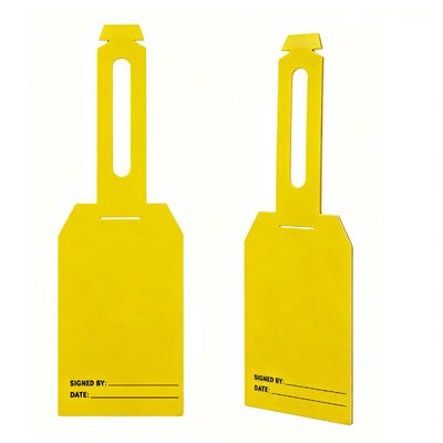 Op maat gemaakte dubbelzijdige full-color bedrukte hangtags met gepersonaliseerd logo en scheurbestendig plastic materiaal