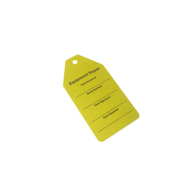 Waterdicht PVC Veiligheidsetiket met Digitale Bedrukking voor Lockout Tagout Apparatuur Waarschuwing